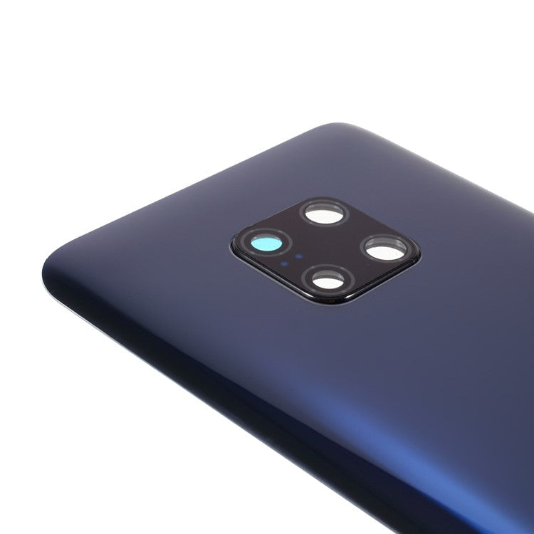 Battery Housing Back Cover with Camera Ring Lens Cover Part (without Logo) for Huawei Mate 20 Pro - Blue