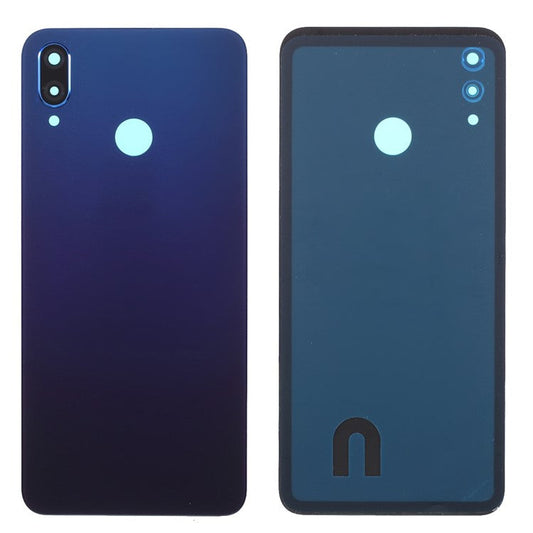 Battery Housing Back Cover with Camera Ring Lens Cover Replacement (without Logo) for Huawei nova 3i - Blue