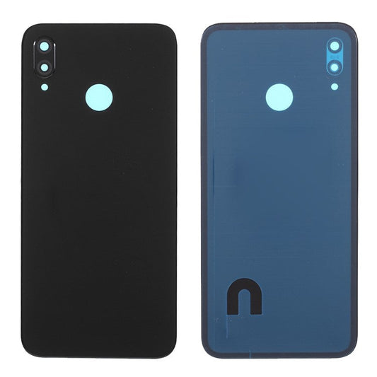 Battery Housing Back Cover with Camera Ring Lens Cover Replacement (without Logo) for Huawei P20 Lite (2018) - Black