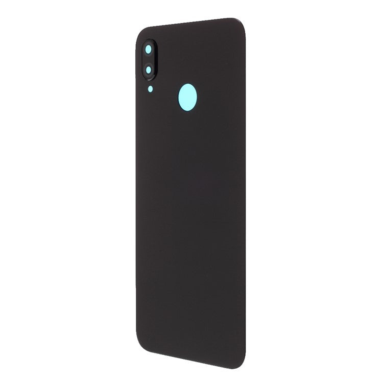 Battery Housing Back Cover with Camera Ring Lens Cover Replacement (without Logo) for Huawei P20 Lite (2018) - Black