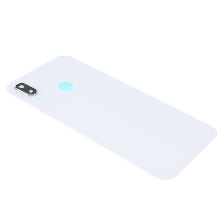 Back Battery Housing Cover with Camera Ring Lens Cover Part (without Logo) for Huawei P20 Lite (2018)/Nova 3e (China) - White