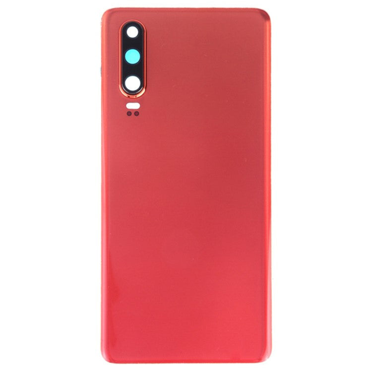 For Huawei P30 Battery Back Cover Rear Housing with Camera Lens Cover Part (without Logo) - Orange
