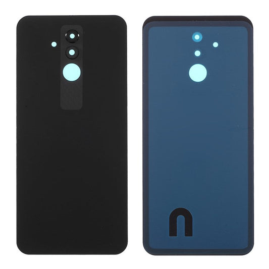 Back Battery Housing Cover with Camera Ring Lens Cover Part (without Logo) for Huawei Mate 20 Lite - Black
