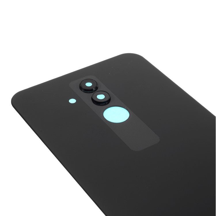 Back Battery Housing Cover with Camera Ring Lens Cover Part (without Logo) for Huawei Mate 20 Lite - Black