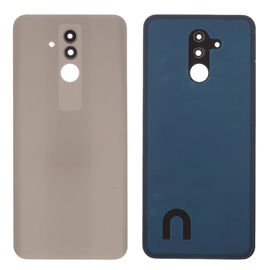 Back Battery Housing Cover with Camera Ring Lens Cover Part (without Logo) for Huawei Mate 20 Lite - Gold