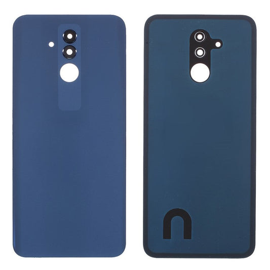 Back Battery Housing Cover with Camera Ring Lens Cover Part (without Logo) for Huawei Mate 20 Lite - Blue