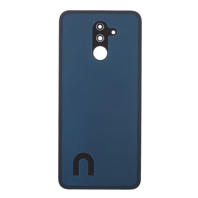 Back Battery Housing Cover with Camera Ring Lens Cover Part (without Logo) for Huawei Mate 20 Lite - Blue