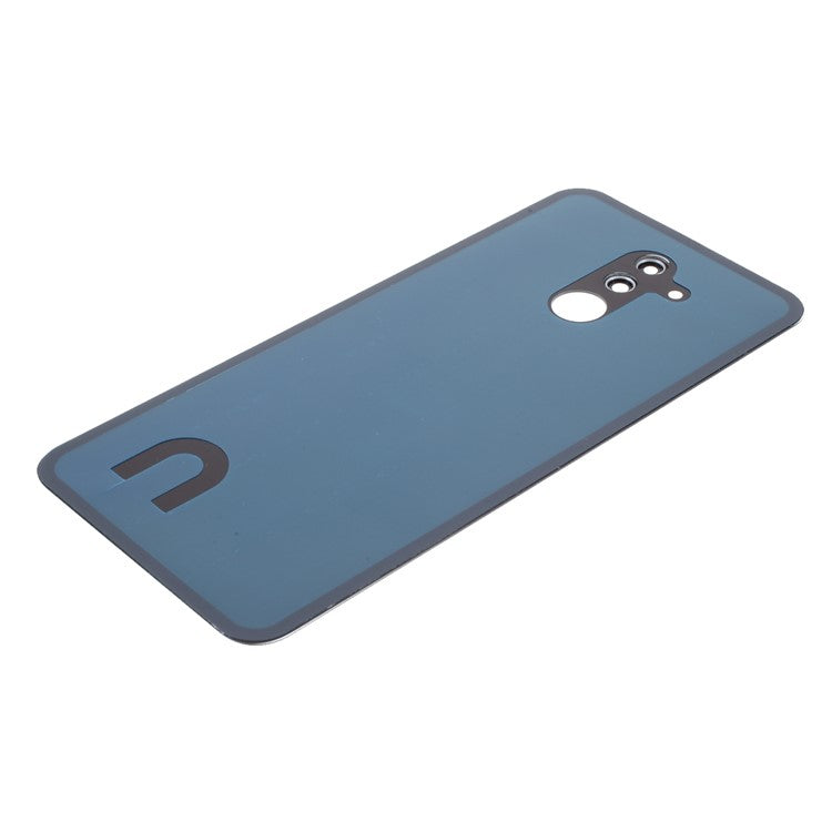 Back Battery Housing Cover with Camera Ring Lens Cover Part (without Logo) for Huawei Mate 20 Lite - Blue