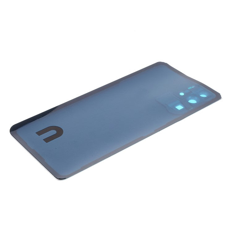 For Huawei P30 Pro Back Battery Housing Cover with Camera Ring Lens Cover Spare Part (without Logo) - Aurora Blue