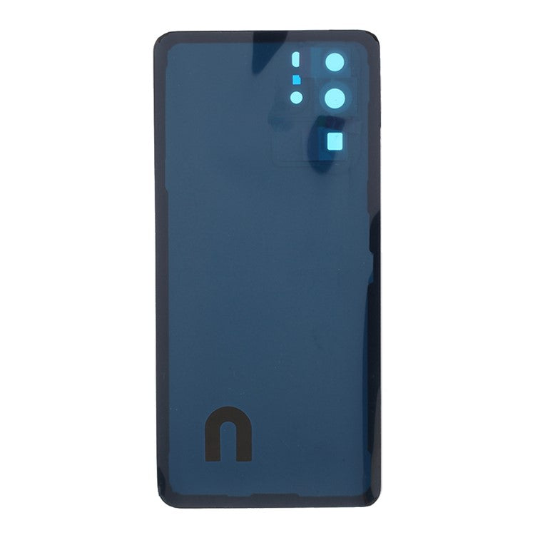 For Huawei P30 Pro Back Battery Housing Cover with Camera Ring Lens Cover Spare Part (without Logo) - Black