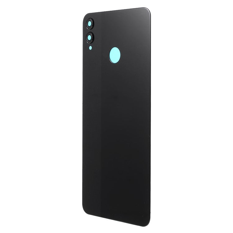 Battery Housing Back Cover with Camera Ring Lens Cover Replacement (without Logo) for Huawei Honor 8X - Black