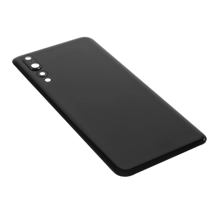 Battery Housing Back Cover with Camera Ring Lens Cover Replacement Part (without Logo) for Huawei P20 Pro - Black