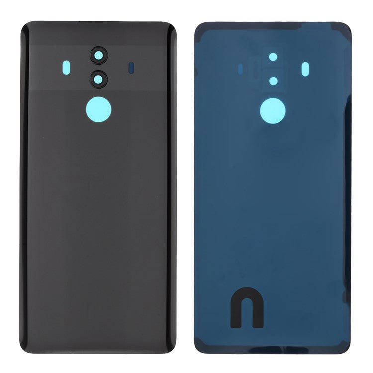Back Battery Housing Cover with Camera Ring Lens Cover Part (without Logo) for Huawei Mate 10 Pro - Black