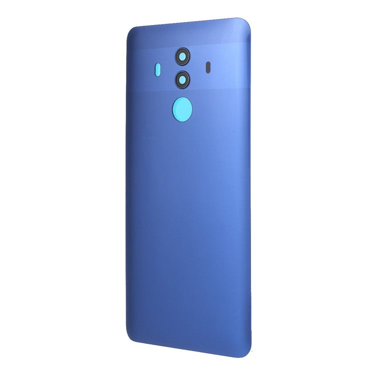 Back Battery Housing Cover with Camera Ring Lens Cover Part (without Logo) for Huawei Mate 10 Pro - Blue