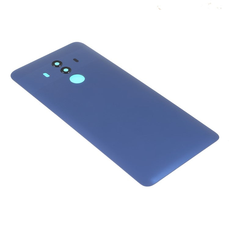 Back Battery Housing Cover with Camera Ring Lens Cover Part (without Logo) for Huawei Mate 10 Pro - Blue