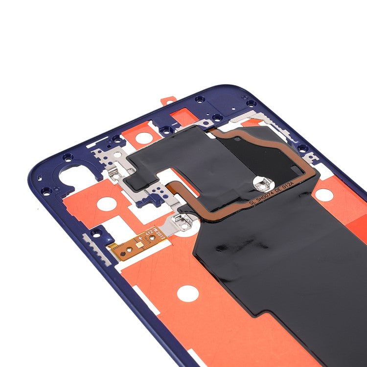 OEM Rear Housing Supporting Frame Battery Back Cover Bracket  with NFC Flex Cable (without Logo) for Honor 20/nova 5T - Blue