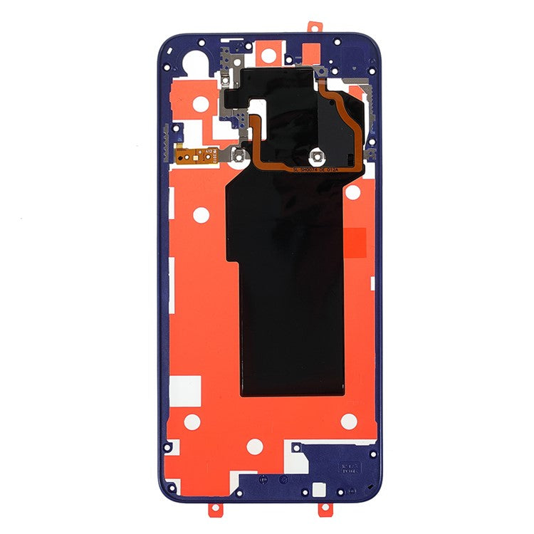 OEM Rear Housing Supporting Frame Battery Back Cover Bracket  with NFC Flex Cable (without Logo) for Honor 20/nova 5T - Blue