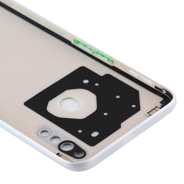 For Oppo A31 (2020)  /  A8 Battery Housing Back Cover with Camera Ring Lens Cover Replacement - White