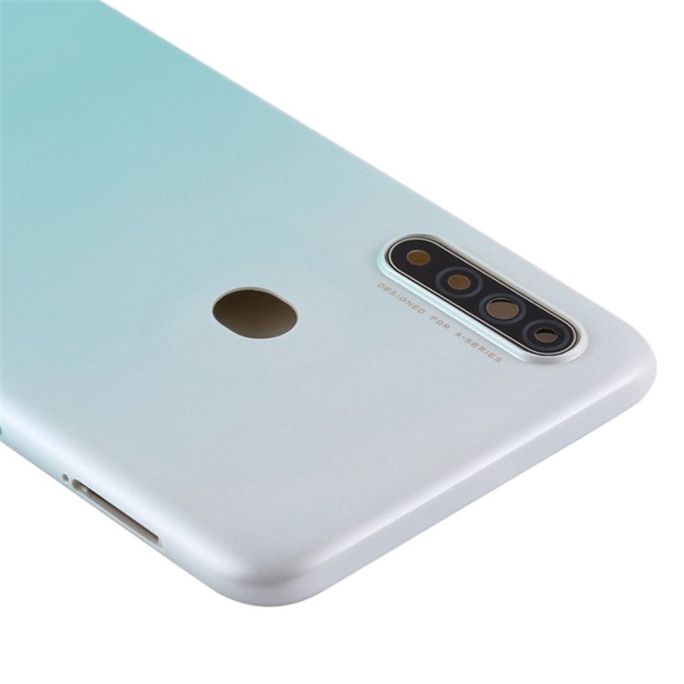 For Oppo A31 (2020)  /  A8 Battery Housing Back Cover with Camera Ring Lens Cover Replacement - White