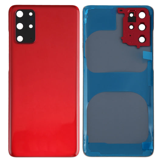 For Samsung Galaxy S20 Plus 4G Housing Battery Door Back Cover with Camera Ring Cover (without Logo) - Red