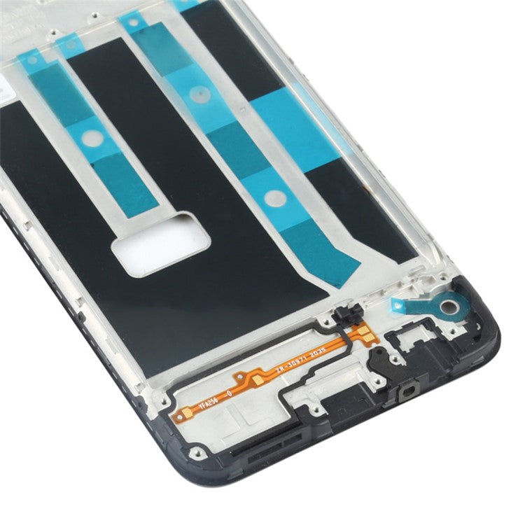 For OPPO A15 CPH2185 / A15s CPH2179 / A35 / A16k Middle Plate Frame Repair Part (A-Side) (without Logo) - Black