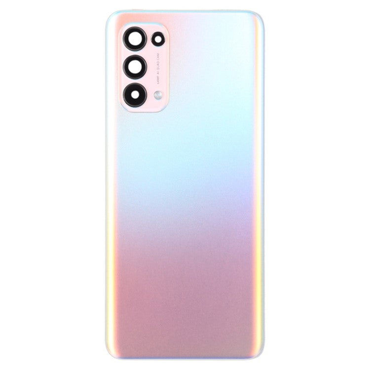 For Oppo Reno5 5G / Find X3 Lite PEGM00, PEGT00, CPH2145 OEM Back Battery Housing Cover with Camera Ring Lens Cover Part - Orange