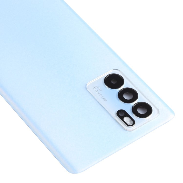 For Oppo Reno6 Pro 5G PEPM00, CPH2249 OEM Back Battery Housing Cover with Camera Ring Lens Cover Part - White