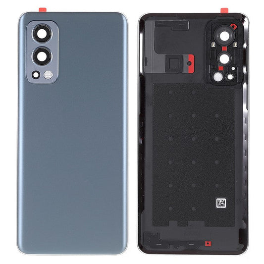 For OnePlus Nord 2 5G OEM Battery Back Cover Rear Door Housing Replacement with Camera Lens Ring Cover - Grey