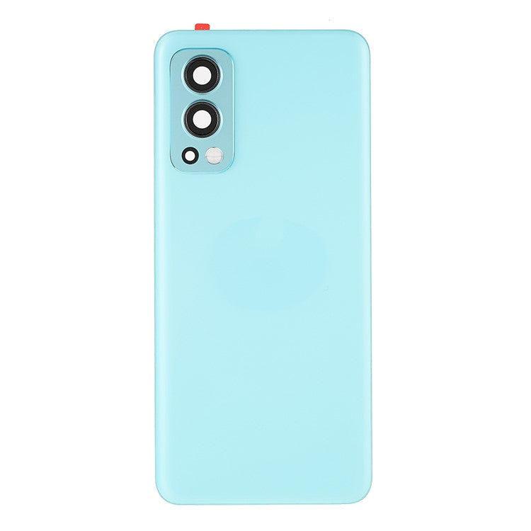 For OnePlus Nord 2 5G OEM Battery Back Cover Rear Door Housing Replacement with Camera Lens Ring Cover - Green