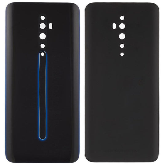 For Oppo Reno2 Z Cell Phone Back Battery Housing Cover Replacement Parts (without Logo) - Black