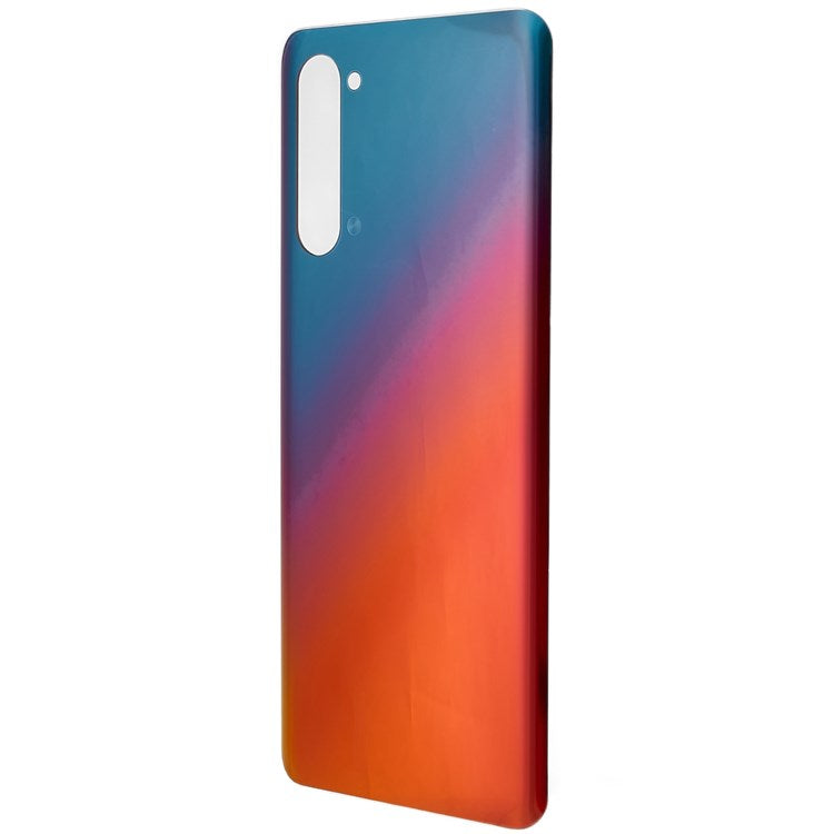For OPPO Reno3 5G Phone Back Battery Housing Cover Replacement Parts (without Logo) - Red