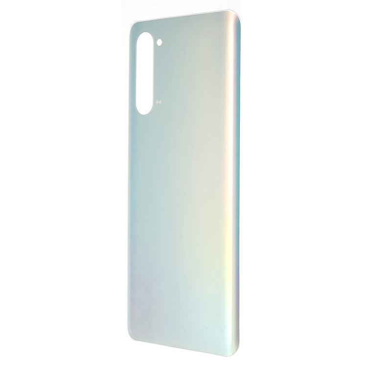 For OPPO Reno3 5G Phone Back Battery Housing Cover Replacement Parts (without Logo) - White