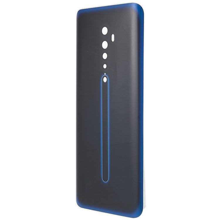 For Oppo Reno2 Phone Back Battery Housing Cover Replacement Parts (without Logo) - Black