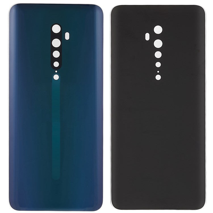For Oppo Reno2 Phone Back Battery Housing Cover Replacement Parts (without Logo) - Green