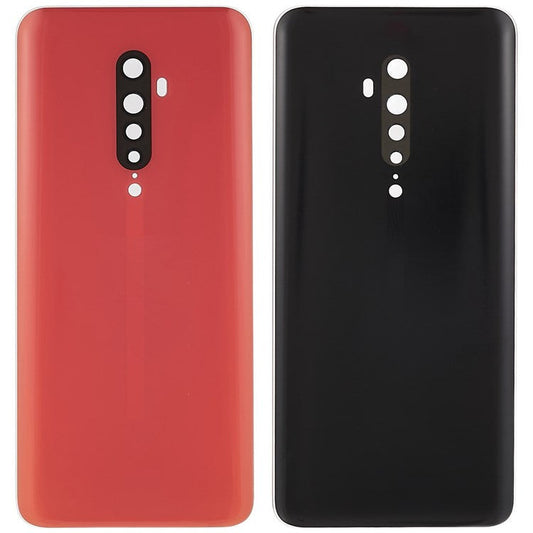 For Oppo Reno2 Phone Back Battery Housing Cover Replacement Parts (without Logo) - Orange