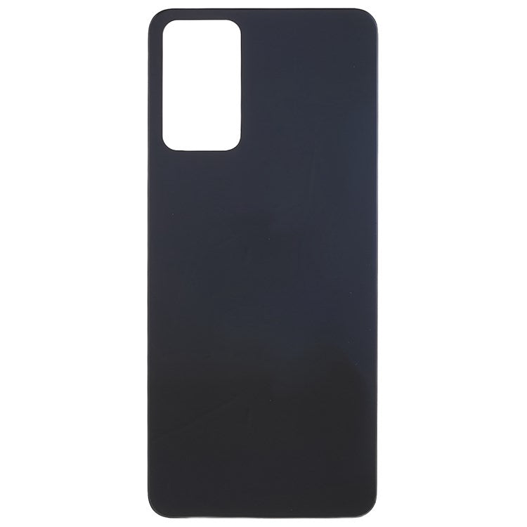 For Oppo Reno6 5G Back Battery Housing Cover Phone Replacement Parts (without Logo) - Black