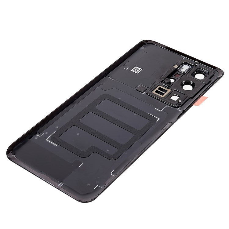 For Huawei P40 Pro OEM Battery Housing with Adhesive Sticker + Camera Lens Cover - Black