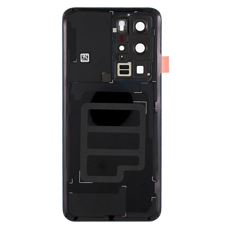For Huawei P40 Pro OEM Battery Housing with Adhesive Sticker + Camera Lens Cover - Deep Sea Blue