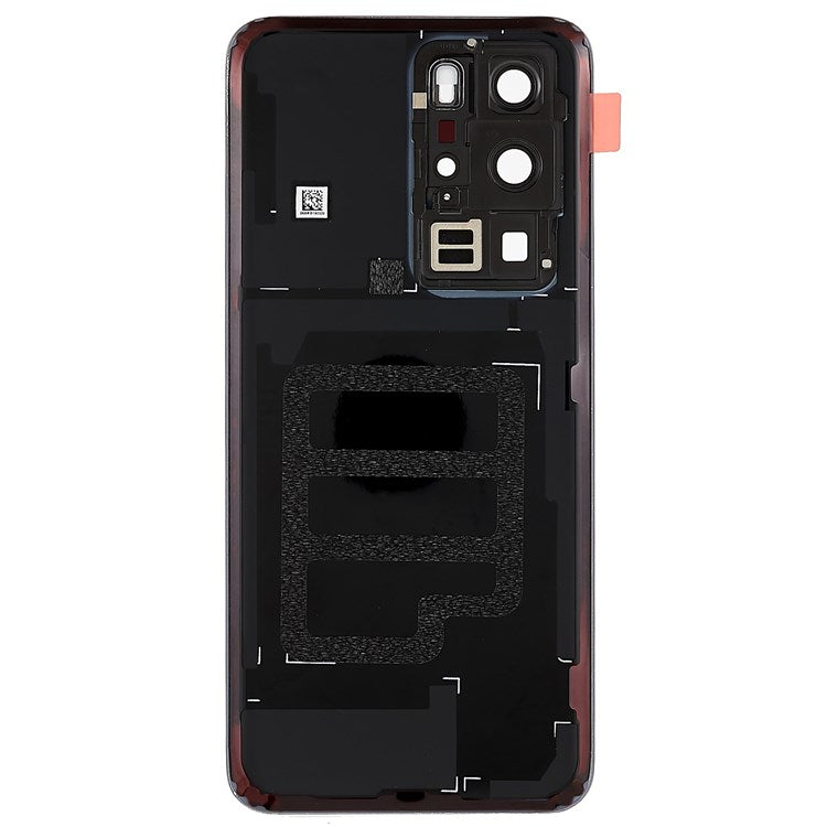 For Huawei P40 Pro OEM Battery Housing with Adhesive Sticker + Camera Lens Cover - Silver Frost