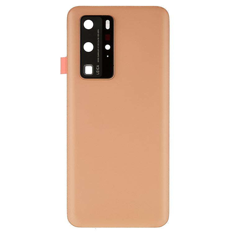 For Huawei P40 Pro OEM Battery Housing with Adhesive Sticker + Camera Lens Cover - Blush Gold
