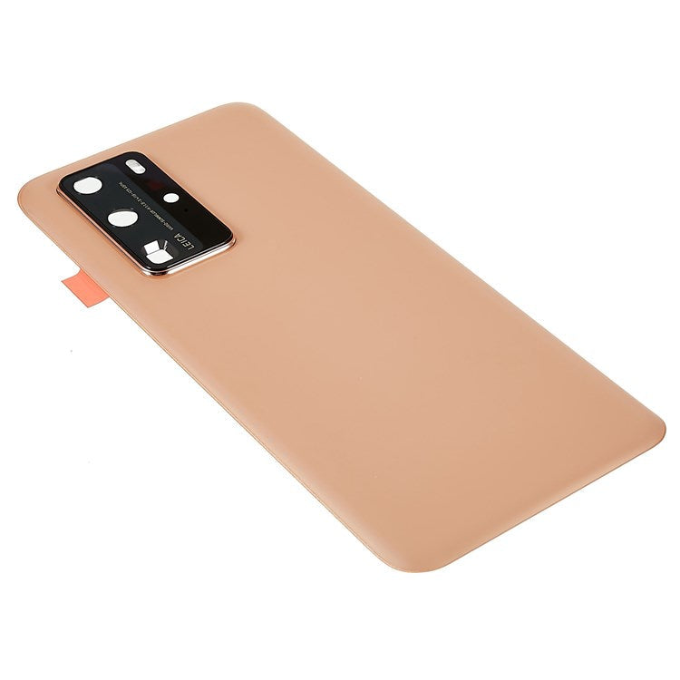 For Huawei P40 Pro OEM Battery Housing with Adhesive Sticker + Camera Lens Cover - Blush Gold