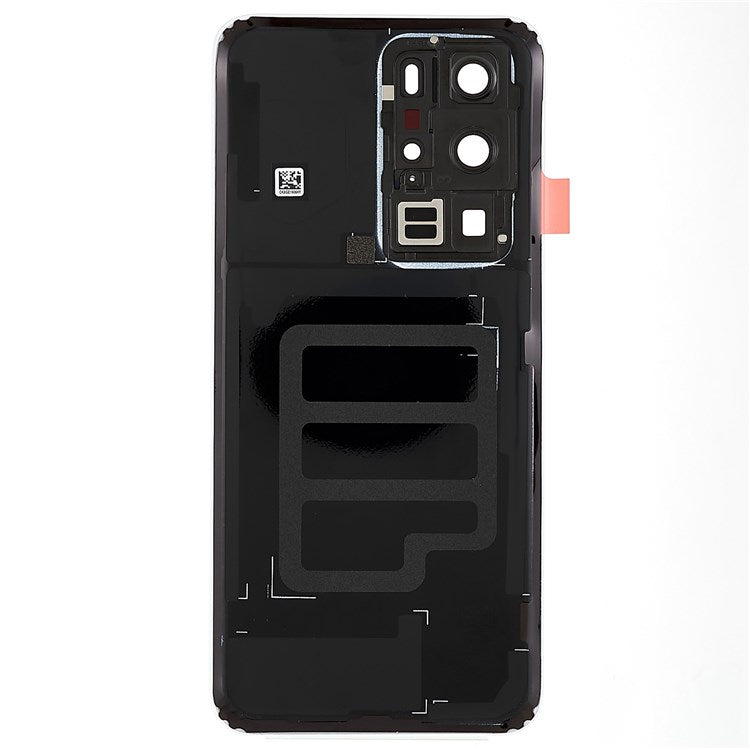 For Huawei P40 Pro OEM Battery Housing with Adhesive Sticker + Camera Lens Cover - Ice White