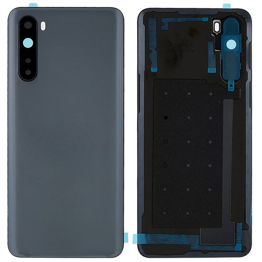 For OnePlus Nord OEM Battery Housing Cover Repair Part + Camera Lens Cover - Black
