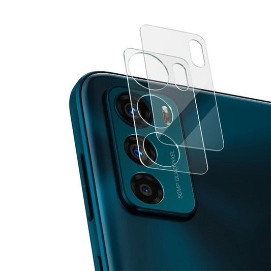 IMAK Camera Lens Film for Motorola Moto G42 4G Anti-oil Ultra Clear Anti-wear Tempered Glass Lens Protector + Acrylic Lens Cap
