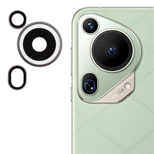 1 Set For Huawei Pura 70 Ultra Tempered Glass Camera Lens Protector Individual Rear Lens Film -  Silver