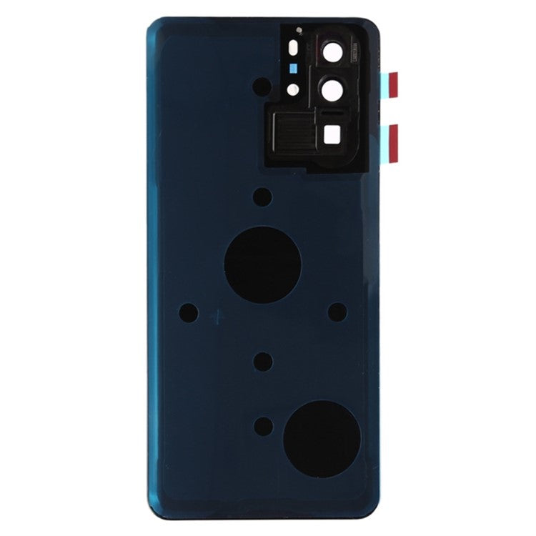 For Huawei P30 Pro Battery Housing with Adhesive Sticker+Camera Lens Cover - Black