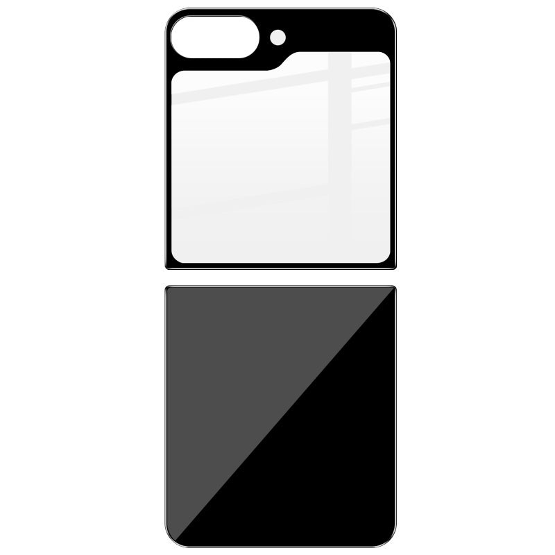IMAK 1 Set For Samsung Galaxy Z Flip5 5G / Z Flip6 5G Rear Small Screen Protector Tempered Glass Back Cover