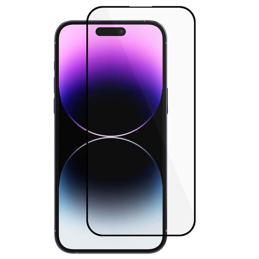 For iPhone 16 Plus Tempered Glass Film Silk Printing Full Screen Protector