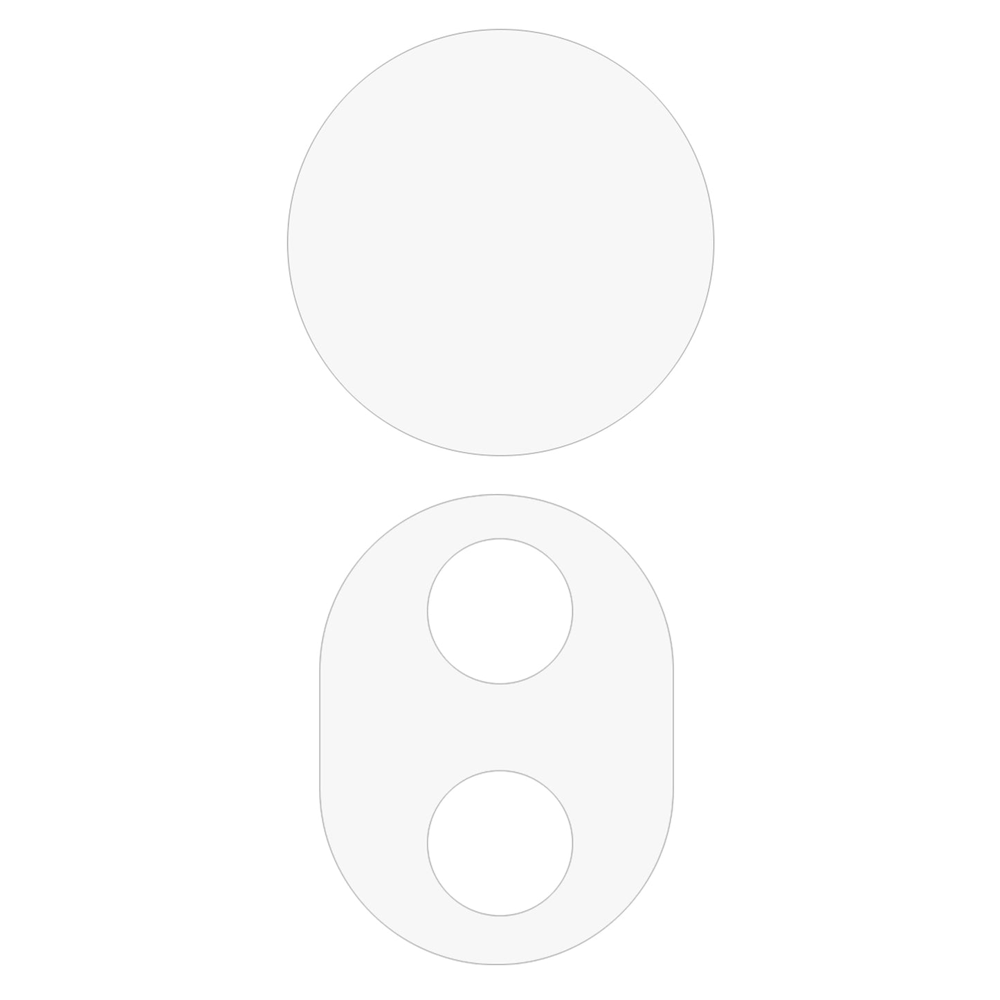 2PCS For vivo S19 5G / S19 Pro 5G / V40 5G Tempered Glass Camera Lens Protector 2.5D Arc Edge Lens Film