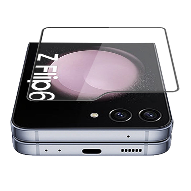 MOCOLO 25Pcs For Samsung Galaxy Z Flip6 5G Rear Screen Protector Full Glue Tempered Glass Film - Black